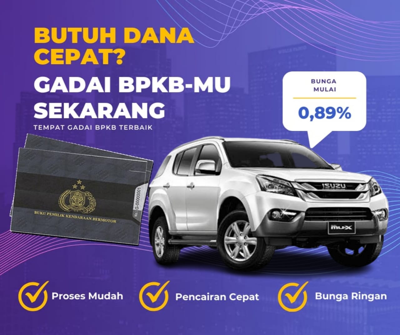 Pinjaman Dana Jaminan Bpkb Mobil Isuzu Mux Dapat Pinjaman Berapa? Seperti Ini Simulasinya
